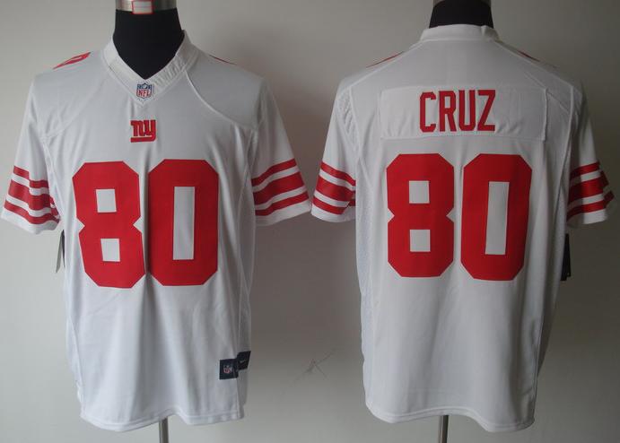 Nike New York Giants 80# Victor Cruz White Game LIMITED NFL Jerseys Cheap