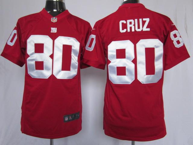 Nike New York Giants 80# Victor Cruz Red Game Nike NFL Jerseys Cheap