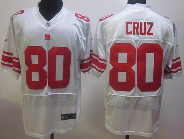 Nike New York Giants 80# Victor Cruz White Elite Nike NFL Jerseys Cheap