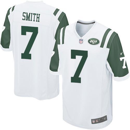 Nike New York Jets #7 Geno Smith White Elite NFL Jerseys Cheap
