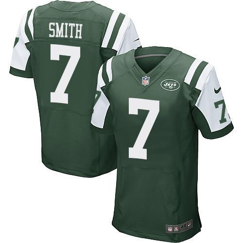 Nike New York Jets #7 Geno Smith Green Elite NFL Jerseys Cheap