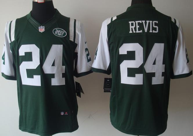 Nike New York Jets 24# Darrelle Revis Green Game LIMITED NFL Jerseys Cheap