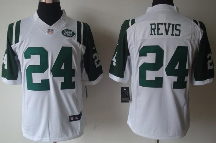 Nike New York Jets 24 Darrelle Revis White Game LIMITED NFL Jerseys Cheap