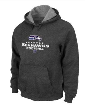 Seattle Seahawks Critical Victory Pullover Hoodie Dark Grey Cheap