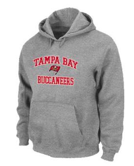 Tampa Bay Buccaneers Heart & Soul Pullover Hoodie Grey Cheap