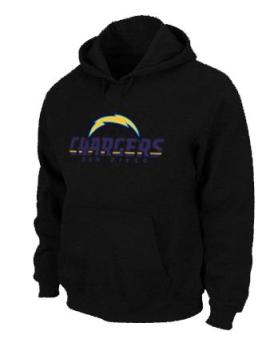San Diego Chargers Authentic Logo Pullover Hoodie Black Cheap