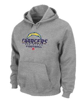 San Diego Charger Critical Victory Pullover Hoodie Grey Cheap