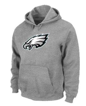 Philadelphia Eagles Logo Pullover Hoodie Grey Cheap