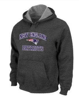 New England Patriots Heart & Soul Pullover Hoodie Dark Grey Cheap