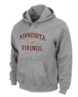 Minnesota Vikings Heart & Soul Pullover Hoodie Grey Cheap