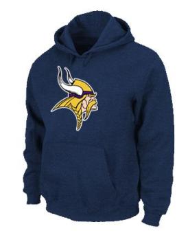 Minnesota Vikings Logo Pullover Hoodie Dark Blue Cheap