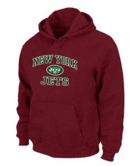 New York Jets Heart & Soul Pullover Hoodie Red Cheap
