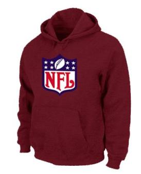 NFL Logo Pullover Hoodie RED Cheap