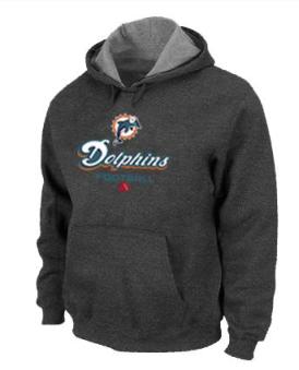 Miami Dolphins Critical Victory Pullover Hoodie Dark Grey Cheap