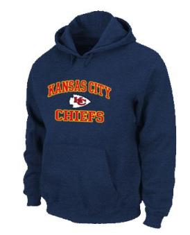 Kansas City Chiefs Heart & Soul Pullover Hoodie Dark Blue Cheap
