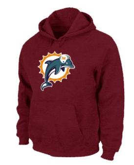 Miami Dolphins Logo Pullover Hoodie RED Cheap