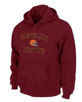 Cleveland Browns Heart & Soul Pullover Hoodie Red Cheap