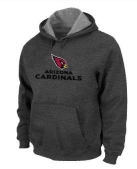 Arizona Cardinals Authentic Logo Pullover Hoodie Dark Grey Cheap