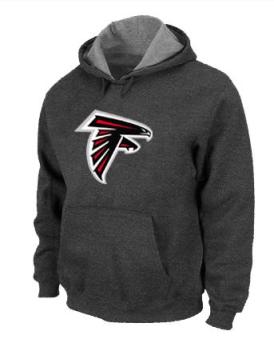 Atlanta Falcons Logo Pullover Hoodie Dark Grey Cheap