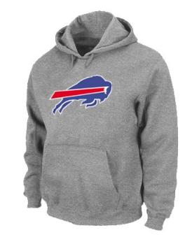 Buffalo Bills Logo Pullover Hoodie Grey Cheap