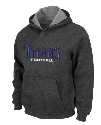 Tennessee Titans Authentic font Pullover NFL Hoodie D.Grey Cheap