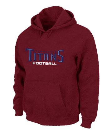 Tennessee Titans Authentic font Pullover NFL Hoodie Red Cheap