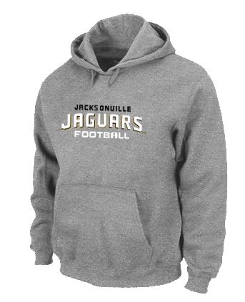 Jacksonville Jaguars Authentic font Pullover NFL Hoodie Grey Cheap