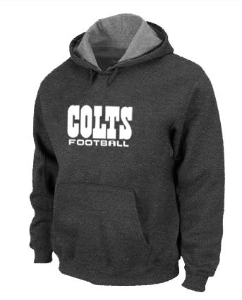 Indianapolis Colts Authentic font Pullover NFL Hoodie D.Grey Cheap