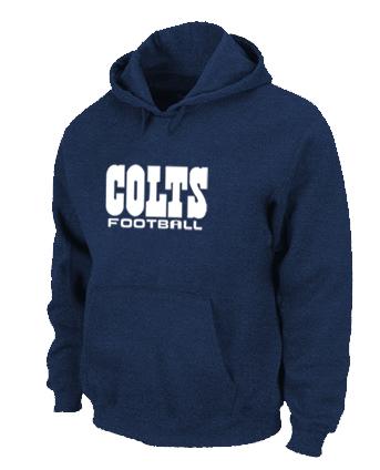 Indianapolis Colts Authentic font Pullover NFL Hoodie D.Blue Cheap