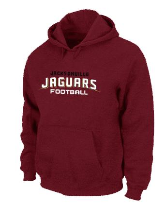 Jacksonville Jaguars Authentic font Pullover NFL Hoodie Red Cheap