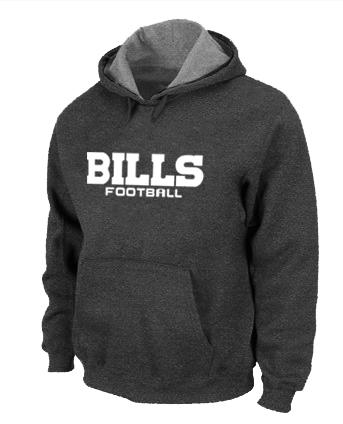 Buffalo Bills Authentic font Pullover NFL Hoodie D.Grey Cheap