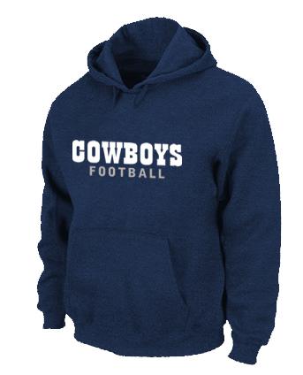 Dallas Cowboys font Pullover NFL Hoodie D.Blue Cheap