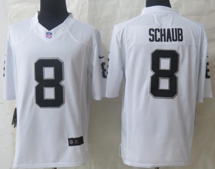 Nike Oakland Raiders 8 Matt Schaub White Game NFL Jerseys Cheap