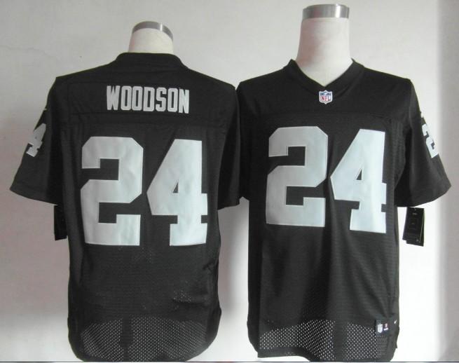 Nike Oakland Raiders 24 Charles Woodson Black Elite NFL Jerseys Cheap