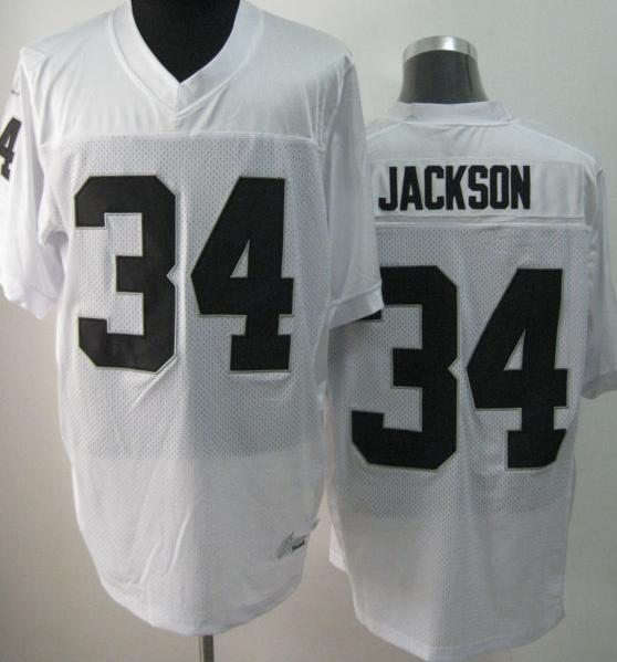 Nike Oakland Raiders 34 Bo.Jackson White Elite NFL Jerseys Cheap