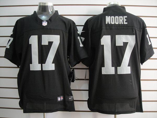Nike Oakland Raiders #17 Denarius Moore Black Elite Nike NFL Jerseys Cheap