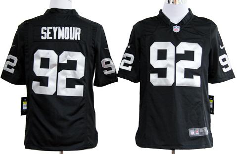 Nike Oakland Raiders #92 Richard Seymour black Nike NFL Jerseys Cheap