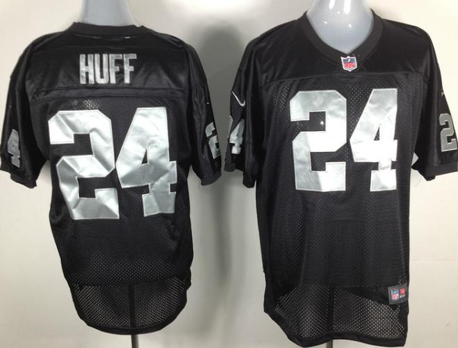 Nike Oakland Raiders 24 Michael Huff black Nike NFL Jerseys Cheap