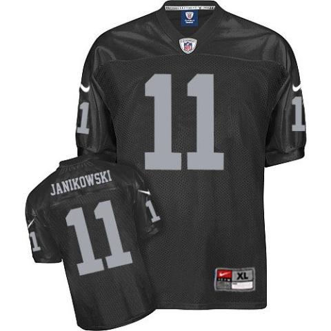 Nike Oakland Raiders #11 Sebastian Janikowski Black Nike NFL Jerseys Cheap