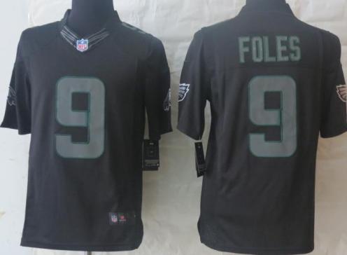 Nike Philadelphia Eagles 9 Nick Foles Black Impact Limited NFL Jerseys Cheap