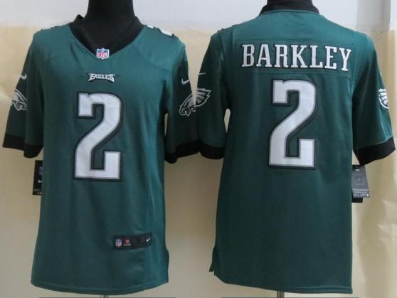 Nike Philadelphia Eagles 2 Matt Barkley Green Limited NFL Jerseys Cheap