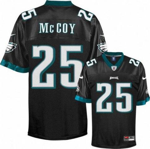 Nike Philadelphia Eagles #25 LeSean McCoy Black Nike NFL Jerseys Cheap