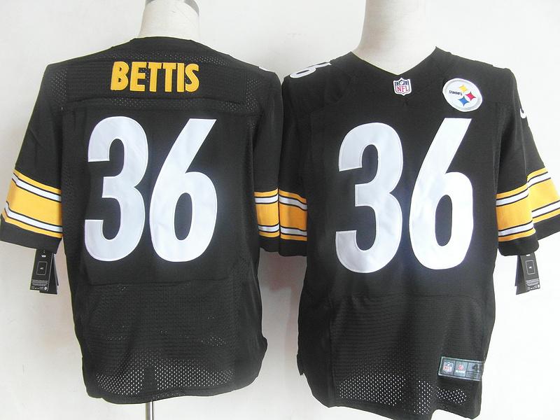 Nike Pittsburgh Steelers 36 Bettis Black Elite NFL Football Jerseys Cheap