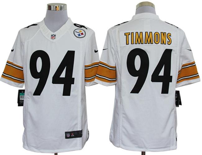 Nike Pittsburgh Steelers #94 Lawrence Timmons White Game LIMITED Nike NFL Jerseys Cheap