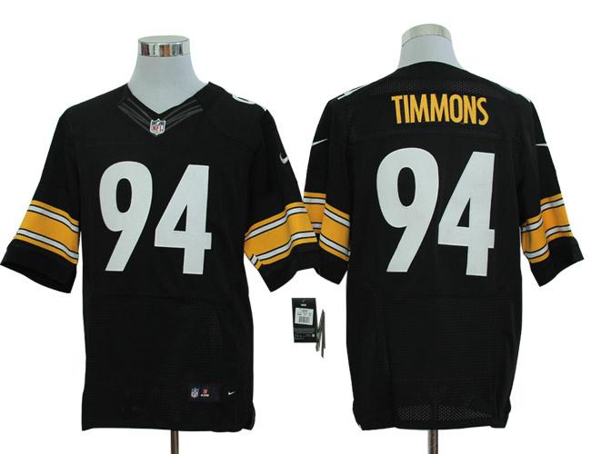 Nike Pittsburgh Steelers #94 Lawrence Timmons Black Elite Nike NFL Jerseys Cheap