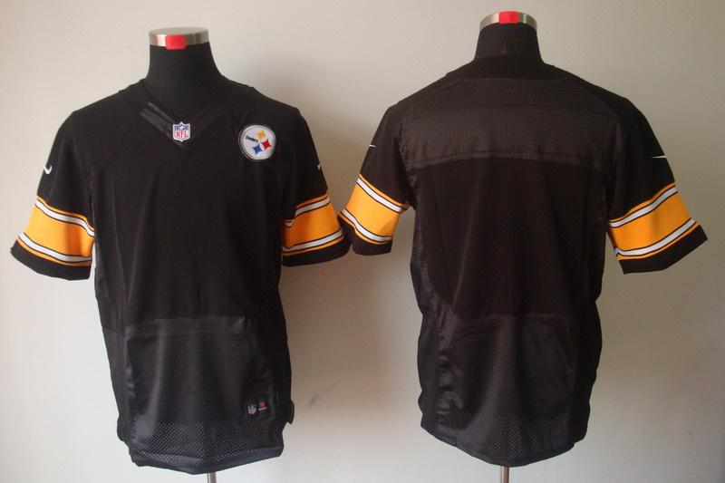 Nike Pittsburgh Steelers Blank Black Elite NFL Jerseys Cheap