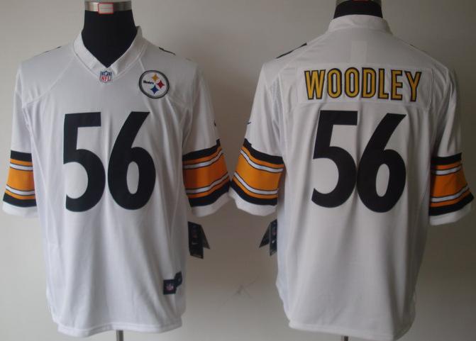Nike Pittsburgh Steelers #56 Lamarr Woodley White Game LIMITED NFL Jerseys Cheap
