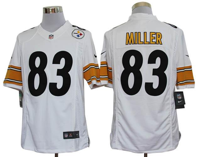 Nike Pittsburgh Steelers #83 Heath Miller White Game LIMITED NFL Jerseys Cheap