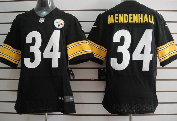 Nike Pittsburgh Steelers #34 Rashard Mendenhall Black Elite Nike NFL Jerseys Cheap