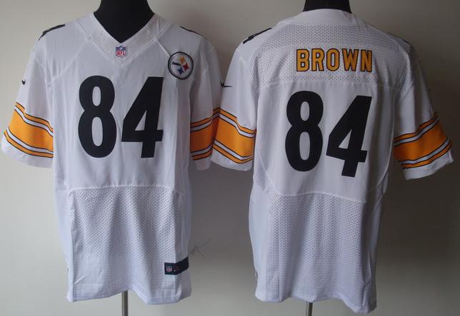 Nike Pittsburgh Steelers #84 Antonio Brown White Elite Nike NFL Jerseys Cheap